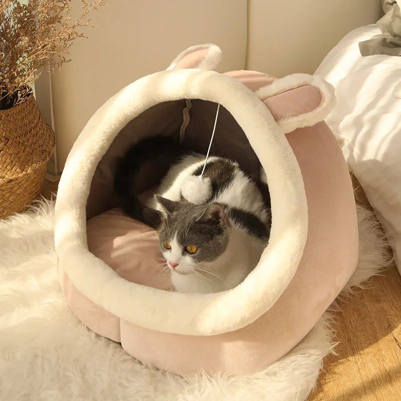 Deep Sleep Cat Bed Foldable,Removable and Washable.