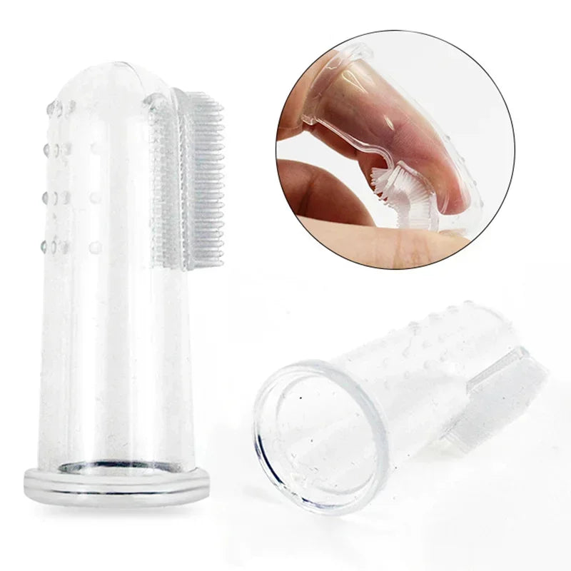 Soft Silicone Pet Finger Toothbrush – For Dogs & Cats