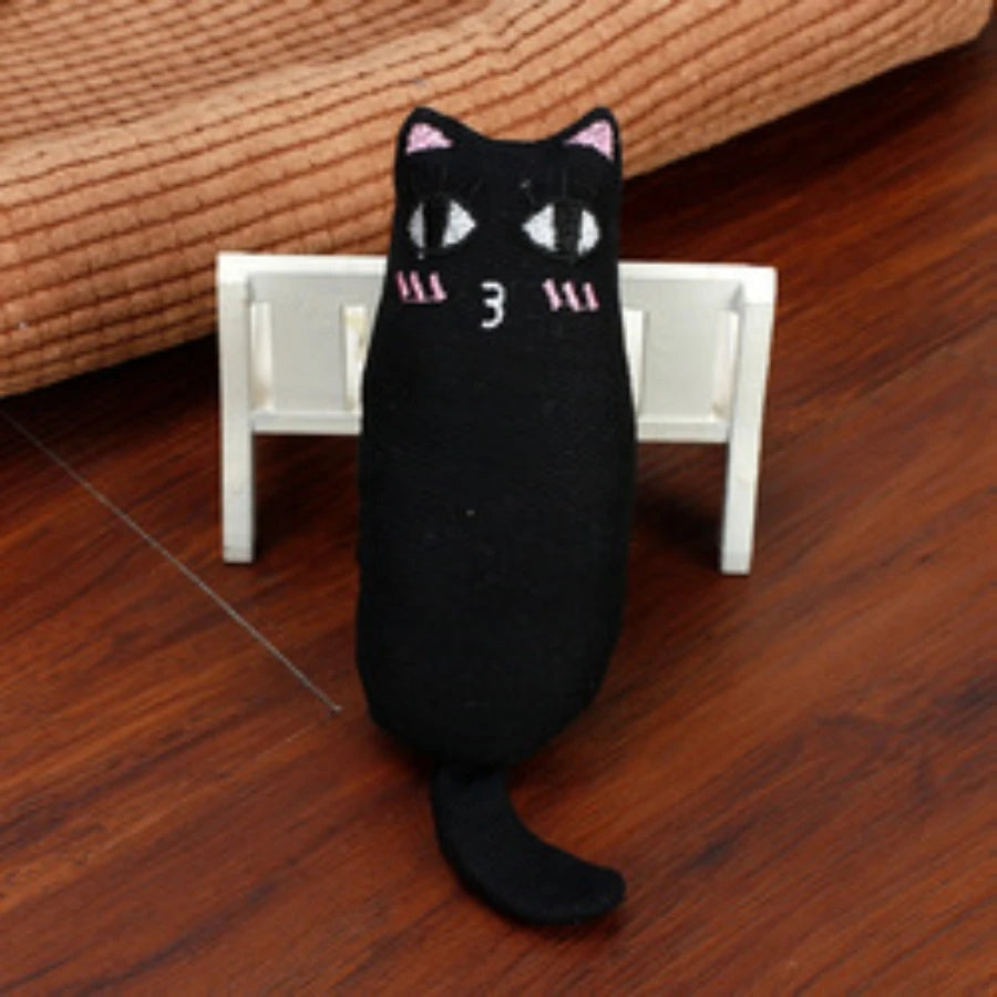 Catnip Plush Toy – Crinkle Sound Pillow for Kittens & Teething