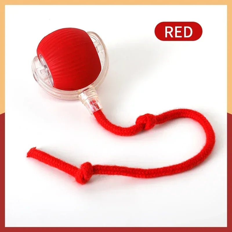 Rolling Cat Ball Faux Tail Rechargeable Smart Pet Electric Toy