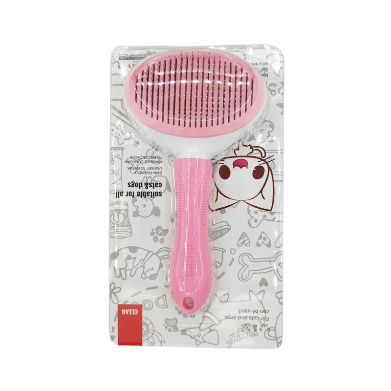 Self-Cleaning Pet Hair Removal Slicker Comb
