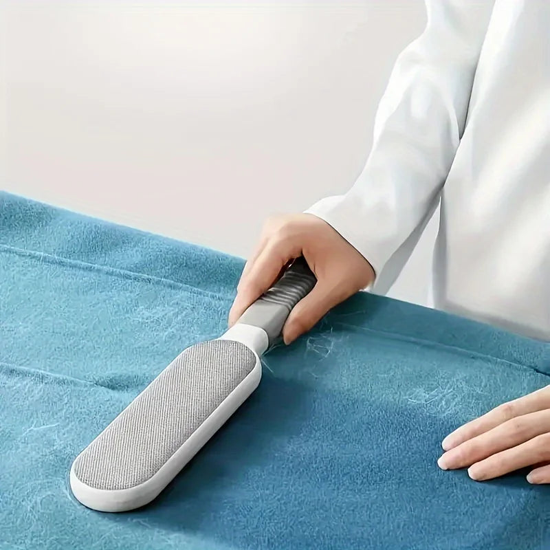 Double-Sided Electrostatic Pet Hair Remover for Clothing, Furniture & Carpet