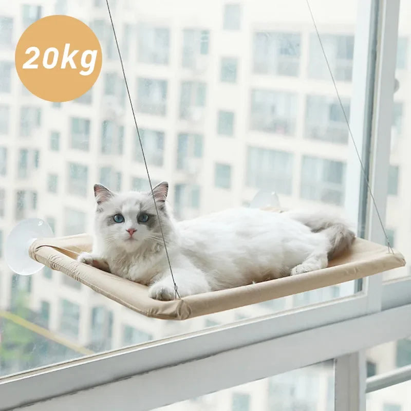 20KG Capacity Cat Hammock – Comfortable Window-Mounted Bed