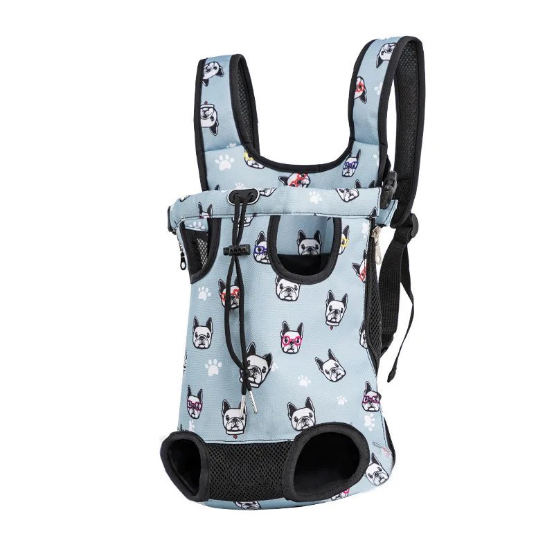 Camouflage Breathable Outdoor Dog Carrier Backpack – Travel & Vehicle Pet Transport Bag