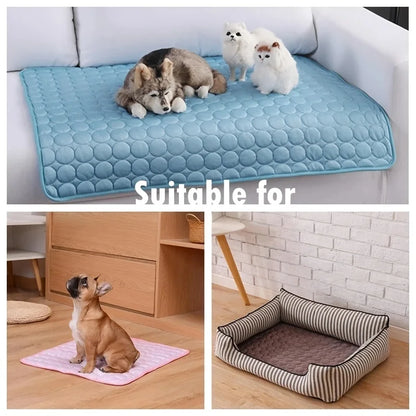 Extra-Large Cooling Mat – Summer Pet Bed for Dogs & Cats | Durable, Ice Pad Blanket