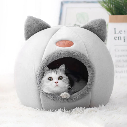 New Deep Sleep Comfort In Winter Cat Bed.