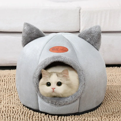 New Deep Sleep Comfort In Winter Cat Bed.