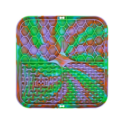 Silicone Lick Mat for Dogs – Slow Feeder & Bathing Distraction Tool