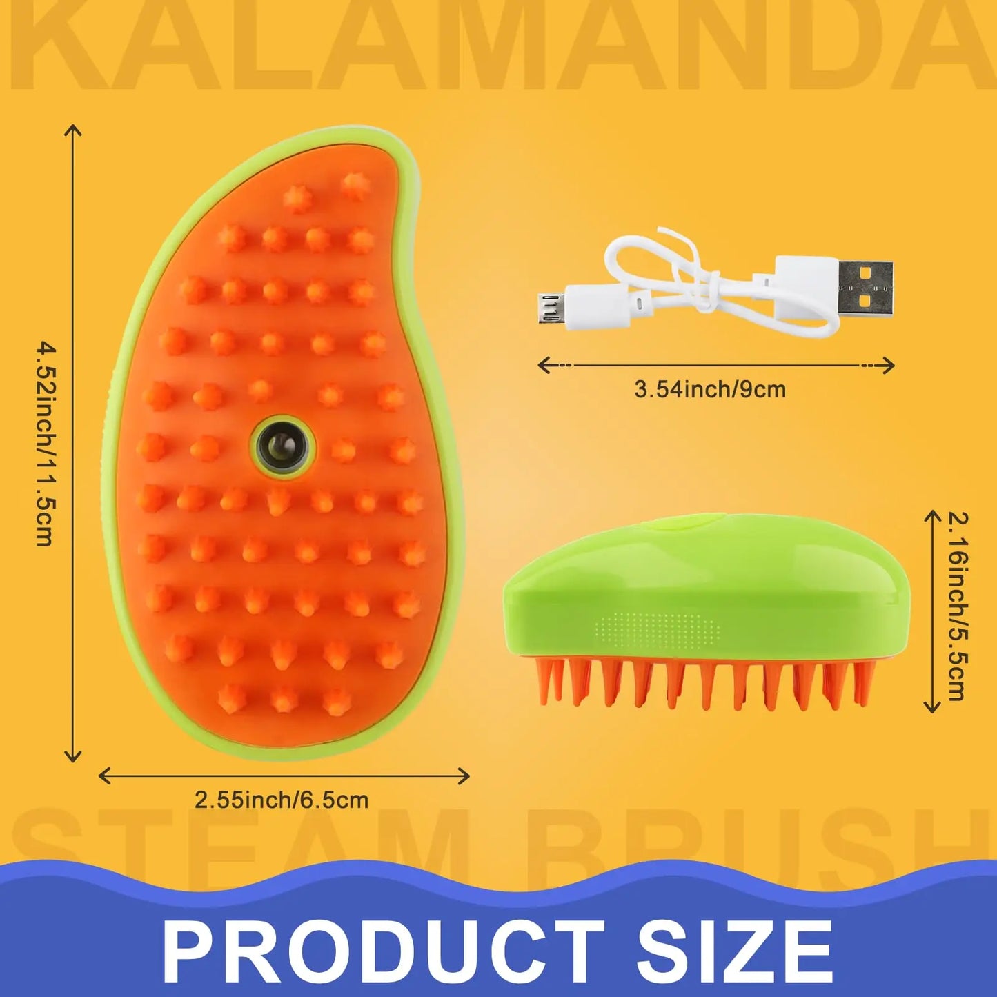3-in-1 Steamy Brush for Cat's/Dog's Grooming