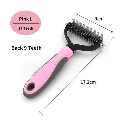 Pet Deshedding Brush Dog Hair Remover