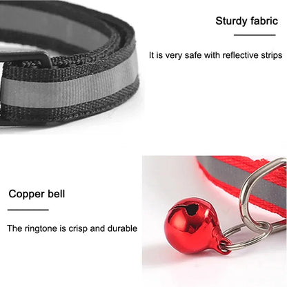 10-Pack Adjustable Cat Collars with Bells – Wholesale Set