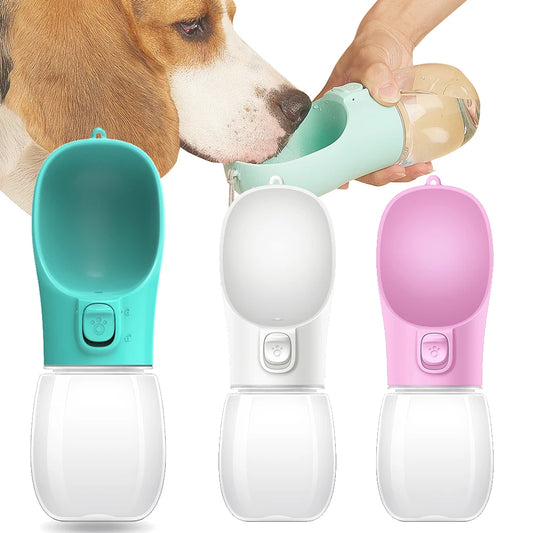Portable Leakproof Pet Water Bottle for Dogs & Cats – Travel Bowl for Small & Large Breeds