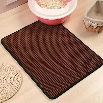 Cat Litter Mat With Double Layer Waterproof.