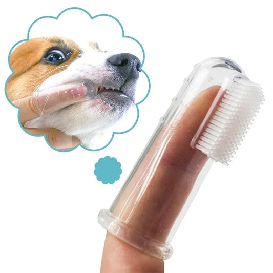 Soft Silicone Pet Finger Toothbrush – For Dogs & Cats