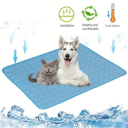 Extra-Large Cooling Mat – Summer Pet Bed for Dogs & Cats | Durable, Ice Pad Blanket