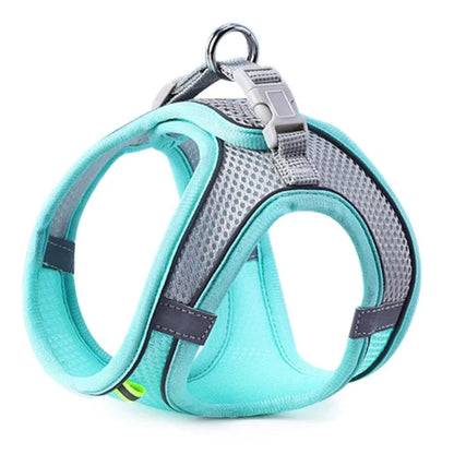 Reflective Adjustable Dog Harness Set – Breathable Vest for Small & Medium Dogs