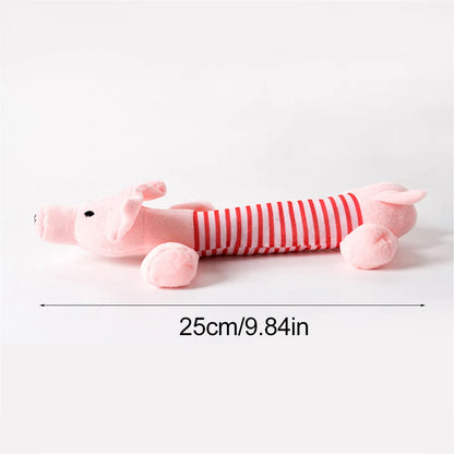 Funny Simulated Animal No Stuffing Dog Toy with Squeakers.
