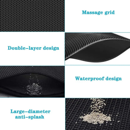Cat Litter Mat With Double Layer Waterproof.