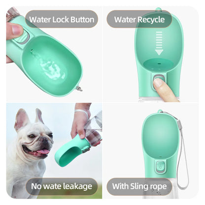 Portable Leakproof Pet Water Bottle for Dogs & Cats – Travel Bowl for Small & Large Breeds
