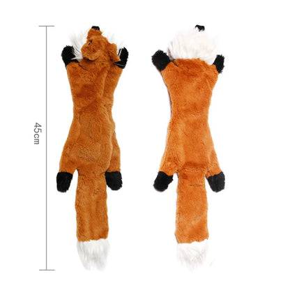 Funny Simulated Animal No Stuffing Dog Toy with Squeakers.