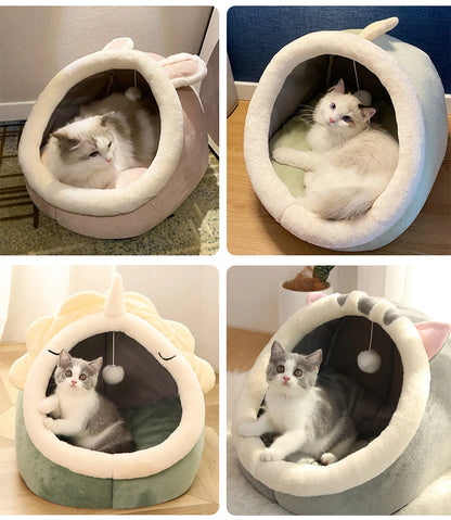 Deep Sleep Cat Bed Foldable,Removable and Washable.