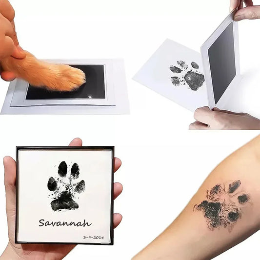 Inkless Pet Paw Print Kit – Safe, Non-Toxic DIY Keepsake for Cats & Dogs