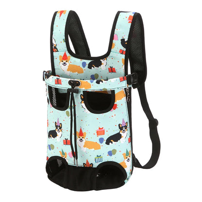 Camouflage Breathable Outdoor Dog Carrier Backpack – Travel & Vehicle Pet Transport Bag