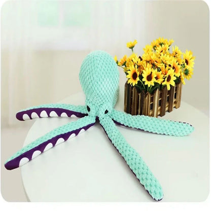 Interactive Plush Octopus Dog Toy – Durable Sound Toy for All Breeds