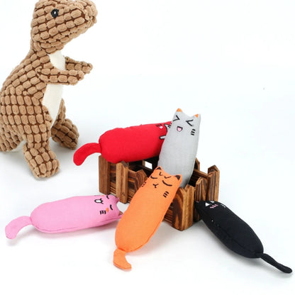 Catnip Plush Toy – Crinkle Sound Pillow for Kittens & Teething