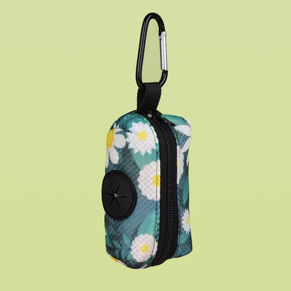 Abstract Print Pet Waste Bag Holder – Leash-Attachable, Dispenser Only (No Bags/Leash Included)