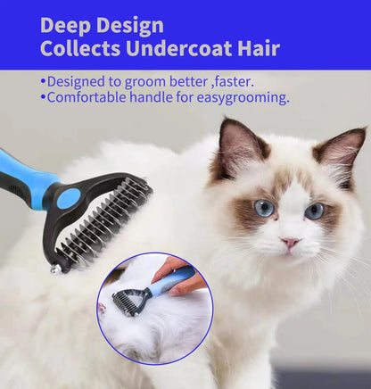 Pet Deshedding Brush Dog Hair Remover