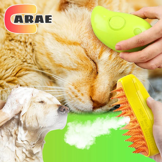 3-in-1 Steamy Brush for Cat's/Dog's Grooming