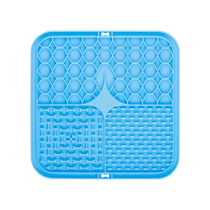 Silicone Lick Mat for Dogs – Slow Feeder & Bathing Distraction Tool