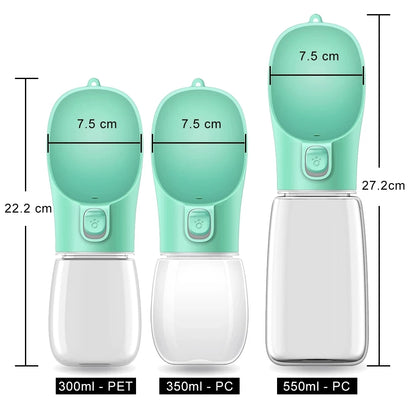 Portable Leakproof Pet Water Bottle for Dogs & Cats – Travel Bowl for Small & Large Breeds